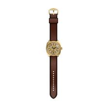 Load image into Gallery viewer, Machine Automatic Brown Leather Watch