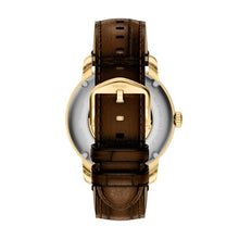 Load image into Gallery viewer, Fossil Heritage Automatic Brown Croco Leather Watch