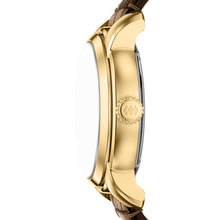 Load image into Gallery viewer, Fossil Heritage Automatic Brown Croco Leather Watch