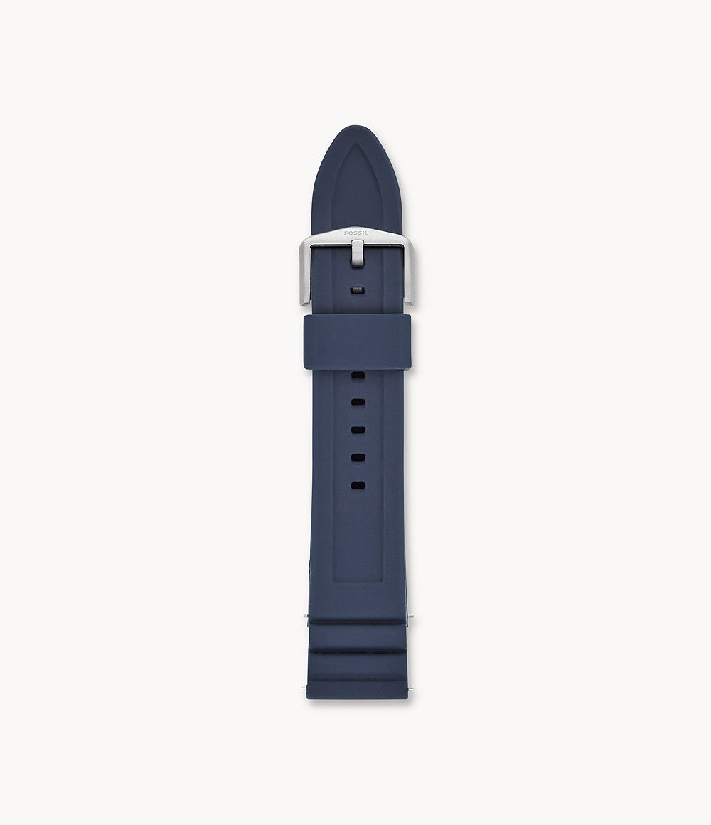 Fossil 22mm Dark Blue Silicone Watch Strap – Fossil Malaysia