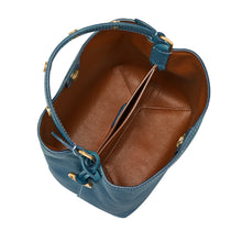 Load image into Gallery viewer, Jessie Leather Small Bucket Crossbody Bag