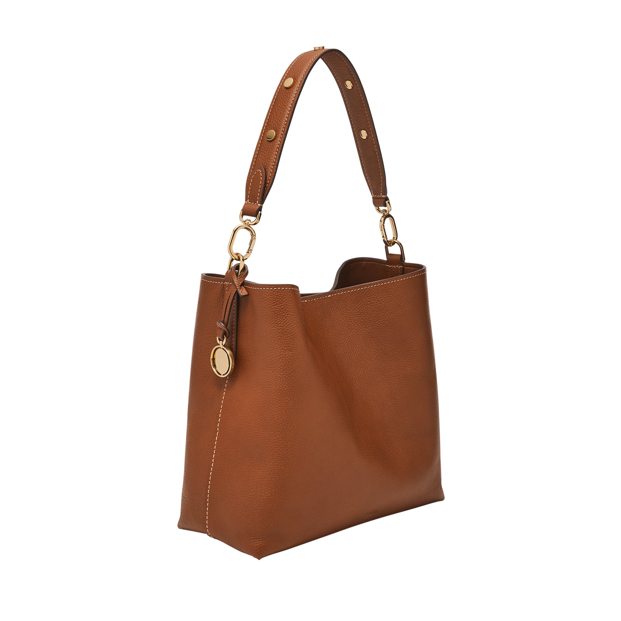Fossil Borsa A Secchiello Jessie In Pelle Di Vitello Nero/Leopardato – Tracolla Regolabile - 2