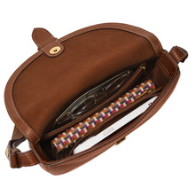 Load image into Gallery viewer, Everleigh Leather Large Flap Crossbody Bag