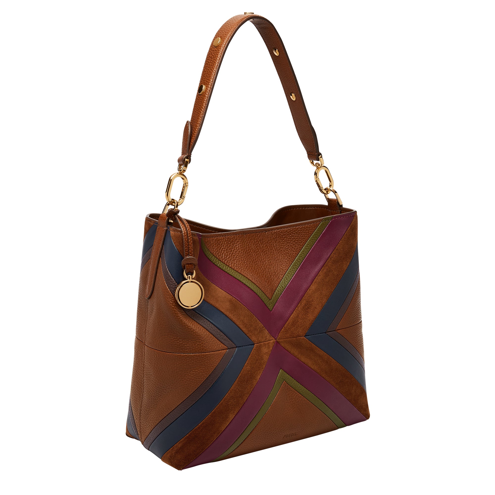 Fossil Shop Fossil Patchwork Leather Purse Fossil Leather Satchel