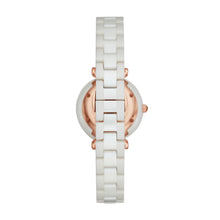 Load image into Gallery viewer, Carlie Mini Three-Hand White Ceramic Watch