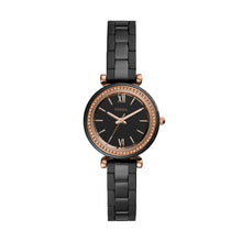 Load image into Gallery viewer, Carlie Mini Three-Hand Black Ceramic Watch