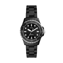 Load image into Gallery viewer, FB-01 Three-Hand Black Ceramic Watch