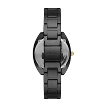 Load image into Gallery viewer, Gabby Three-Hand Date Black Stainless Steel and Ceramic Watch