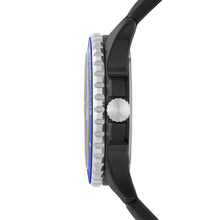 Load image into Gallery viewer, FB-01 Three-Hand Date Black Silicone Watch