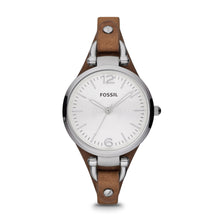 Load image into Gallery viewer, Georgia Brown Leather Watch