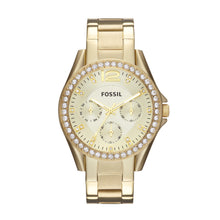 Load image into Gallery viewer, Riley Multifunction Gold-Tone Stainless Steel Watch