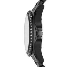 Load image into Gallery viewer, Riley Multifunction Black Stainless Steel Watch