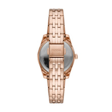 Load image into Gallery viewer, Scarlette Mini Three-Hand Date Rose Gold-Tone Stainless Steel Watch