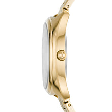 Load image into Gallery viewer, Gabby Three-Hand Date Gold-Tone Stainless Steel Watch