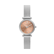 Load image into Gallery viewer, Carlie Mini Three-Hand Stainless Steel Mesh Watch