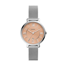Load image into Gallery viewer, Jacqueline Three-Hand Date Stainless Steel Mesh Watch