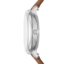 Load image into Gallery viewer, Jacqueline Solar Brown Leather Watch