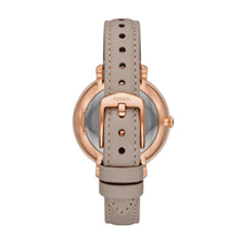 Load image into Gallery viewer, Jacqueline Solar Gray Leather Watch