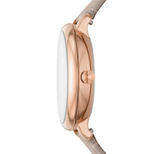 Load image into Gallery viewer, Jacqueline Solar Gray Leather Watch