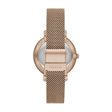 Load image into Gallery viewer, Jacqueline Three-Hand Salted Caramel Stainless Steel Mesh Watch