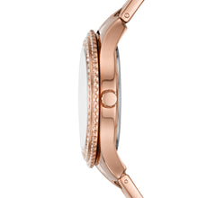 Load image into Gallery viewer, Stella Three-Hand Date Rose Gold-Tone Stainless Steel Watch