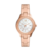 Load image into Gallery viewer, Stella Three-Hand Date Rose Gold-Tone Stainless Steel Watch