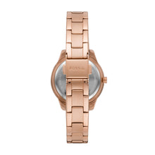 Load image into Gallery viewer, Stella Three-Hand Date Rose Gold-Tone Stainless Steel Watch