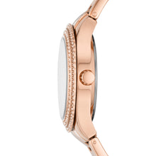 Load image into Gallery viewer, Stella Three-Hand Date Rose Gold-Tone Stainless Steel Watch