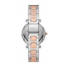Load image into Gallery viewer, Carlie Three-Hand Date Two-Tone Stainless Steel Watch