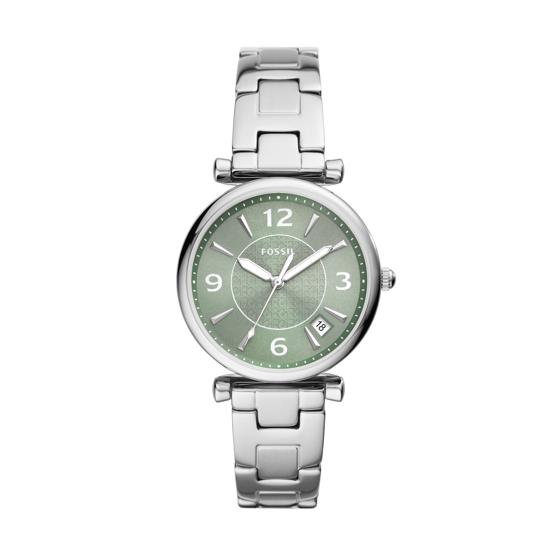 Fossil Carlie Three-Hand Date Stainless Steel Watch – Fossil Malaysia