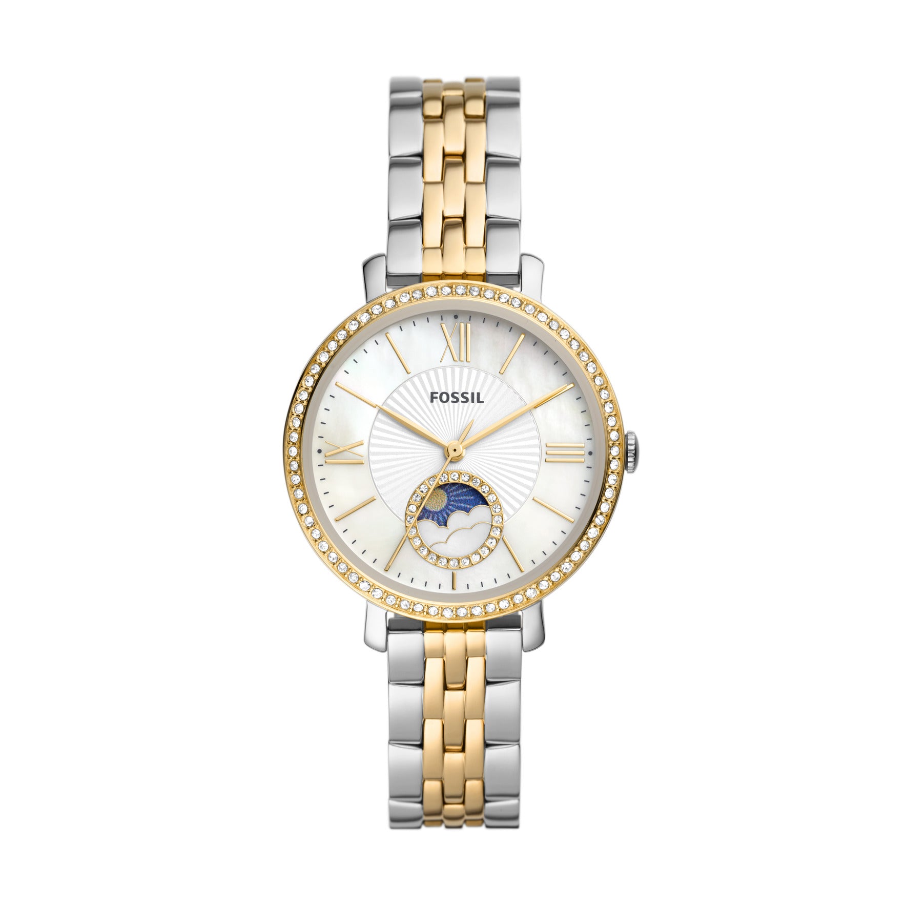 Fossil Jacqueline Multifunction Two-Tone Stainless Steel Watch