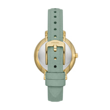 Load image into Gallery viewer, Jacqueline Sun Moon Multifunction Green Eco Leather Watch