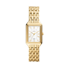 Load image into Gallery viewer, Raquel Three-Hand Date Gold-Tone Stainless Steel Watch