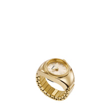 Load image into Gallery viewer, Watch Ring Two-Hand Gold-Tone Stainless Steel