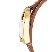 Load image into Gallery viewer, Harwell Three-Hand Medium Brown Leather Watch