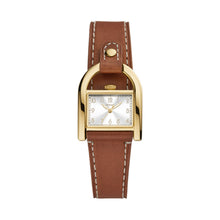 Load image into Gallery viewer, Harwell Three-Hand Medium Brown Leather Watch