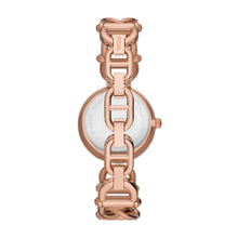 Load image into Gallery viewer, Carlie Three-Hand Rose Gold-Tone Stainless Steel Watch
