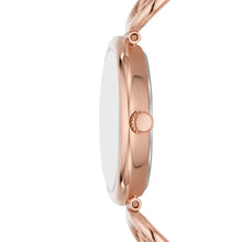 Load image into Gallery viewer, Carlie Three-Hand Rose Gold-Tone Stainless Steel Watch