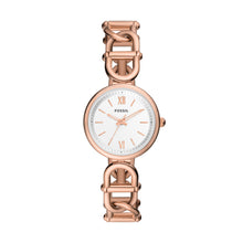 Load image into Gallery viewer, Carlie Three-Hand Rose Gold-Tone Stainless Steel Watch