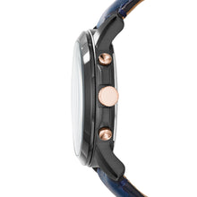 Load image into Gallery viewer, Grant Chronograph Navy Leather Watch