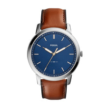Load image into Gallery viewer, The Minimalist Slim Three-Hand Light Brown Leather Watch