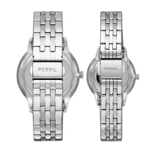 Load image into Gallery viewer, His & Her Three-Hand Stainless Steel Watch Box Set