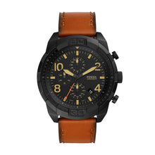 Load image into Gallery viewer, Bronson Chronograph Luggage Leather Watch