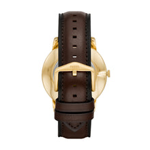 Load image into Gallery viewer, The Minimalist Three-Hand Brown Leather Watch