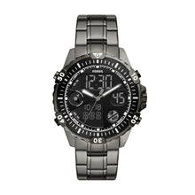 Load image into Gallery viewer, Garrett analogue-Digital Smoke Stainless Steel Watch
