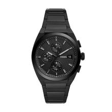 Load image into Gallery viewer, Everett Chronograph Black Stainless Steel Watch