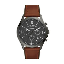 Load image into Gallery viewer, Forrester Chronograph Amber Leather Watch