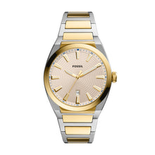 Load image into Gallery viewer, Everett Three-Hand Date Two-Tone Stainless Steel Watch