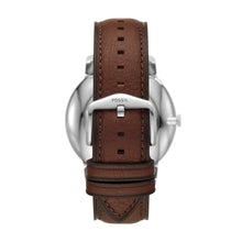 Load image into Gallery viewer, The Minimalist Solar-Powered Dark Brown Leather Watch