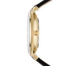 Load image into Gallery viewer, The Minimalist Solar-Powered Black Leather Watch